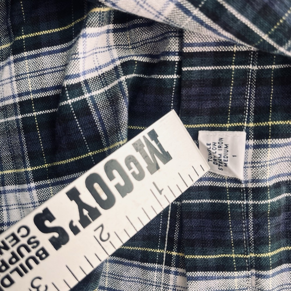 Ralph Lauren Shirt Mens XL Blue Plaid Long Sleeve Button Up Tilden Crest Golf - Picture 9 of 10